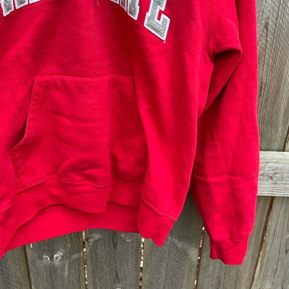 Champion Ohio State Hoodie Sweatshirt Pullover Y2K Vintage Red Medium - Picture 4 of 11